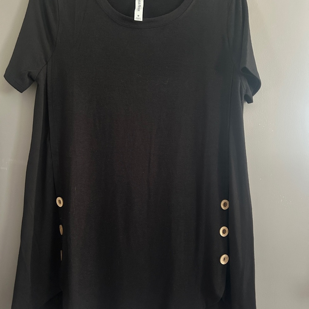 Zenana Premium Black Tunic Size M NWOT